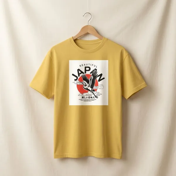 Yellow_Cotton_Round_Neck_Oversize_T_Shirt_For_Unisex