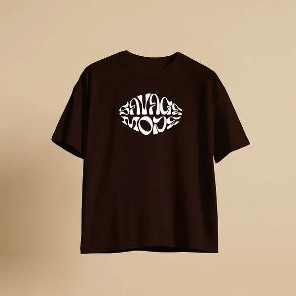 Maroon_Cotton_Round_Neck_Oversize_T_Shirt_For_Unisex