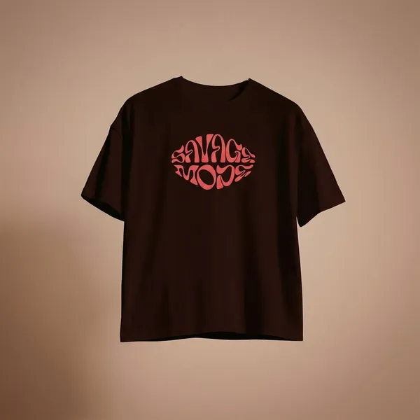 Maroon_Cotton_Round_Neck_Oversize_T_Shirt_For_Unisex