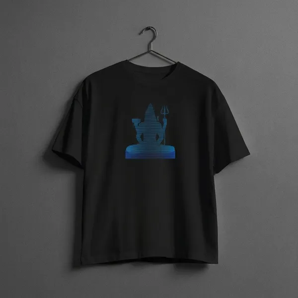 Black_Cotton_Round_Neck_Oversize_T_Shirt_For_Unisex