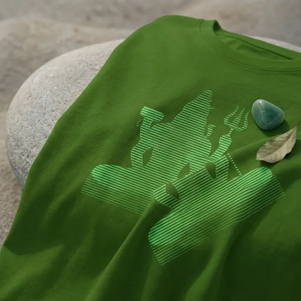 Green_Cotton_Round_Neck_Oversize_T_Shirt_For_Unisex