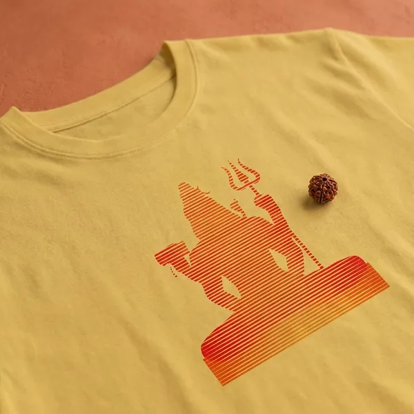 Yellow_Cotton_Round_Neck_Oversize_T_Shirt_For_Unisex