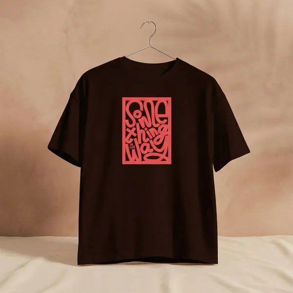 Maroon_Cotton_Round_Neck_Oversize_T_Shirt_For_Unisex