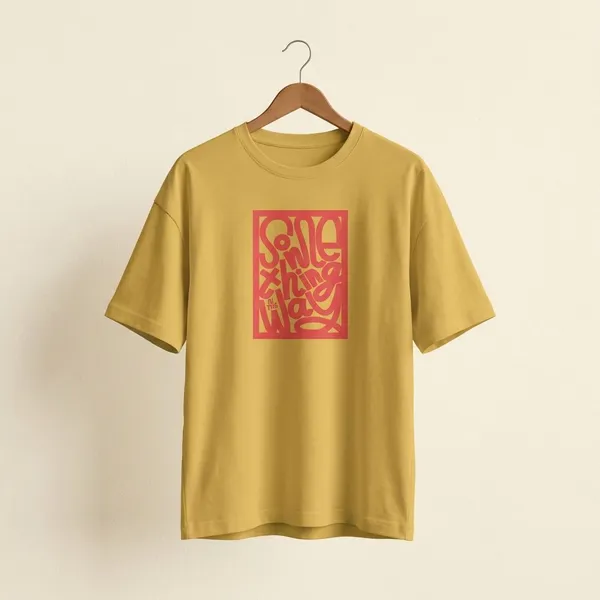 Yellow_Cotton_Round_Neck_Oversize_T_Shirt_For_Unisex