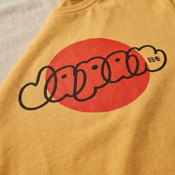 Yellow_Cotton_Round_Neck_Oversized_French_Terry_Fabric_T_Shirt_For_Unisex