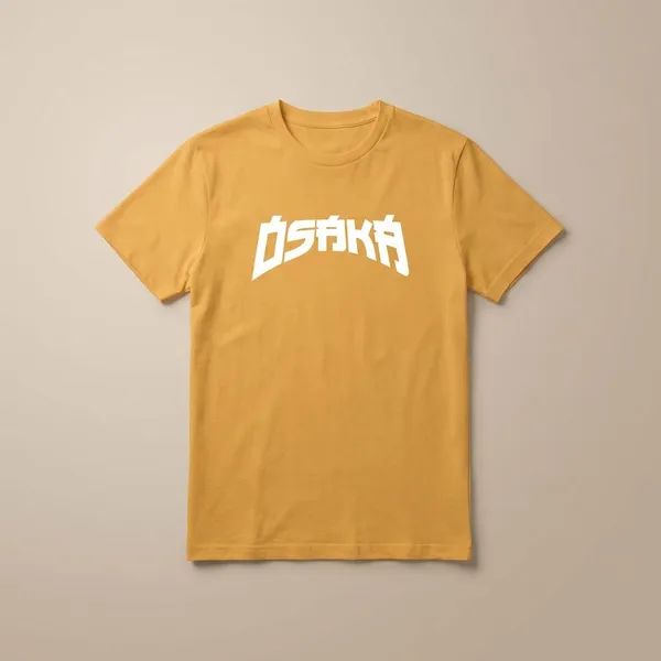 Yellow_Cotton_Round_Neck_Oversized_French_Terry_Fabric_T_Shirt_For_Unisex