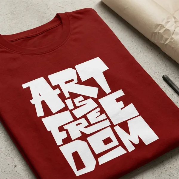 Maroon_Cotton_Regular_Fit_Round_Neck_T_Shirt_For_Unisex