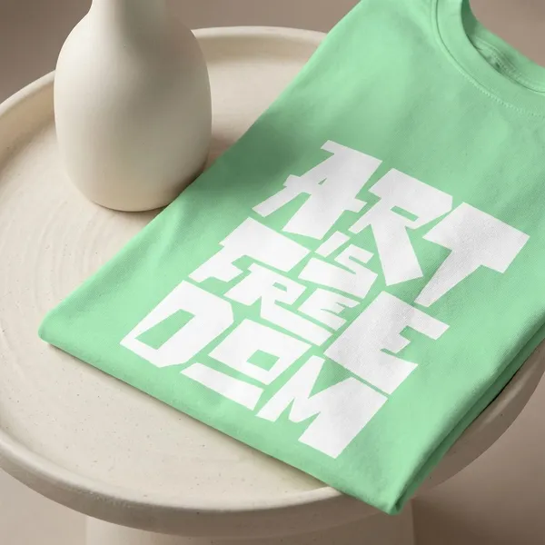 Sea_Green_Cotton_Regular_Fit_Round_Neck_T_Shirt_For_Unisex