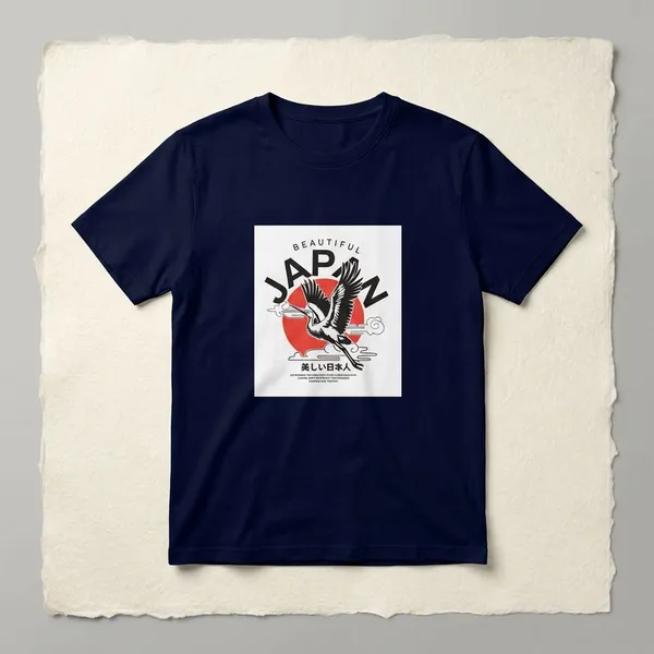 Navy_Blue_Cotton_Regular_Fit_Round_Neck_T_Shirt_For_Unisex