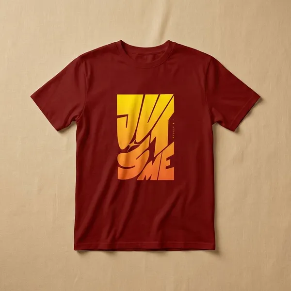 Maroon_Cotton_Regular_Fit_Round_Neck_T_Shirt_For_Unisex