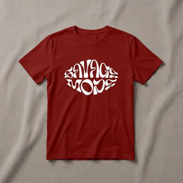 Maroon_Cotton_Regular_Fit_Round_Neck_T_Shirt_For_Unisex