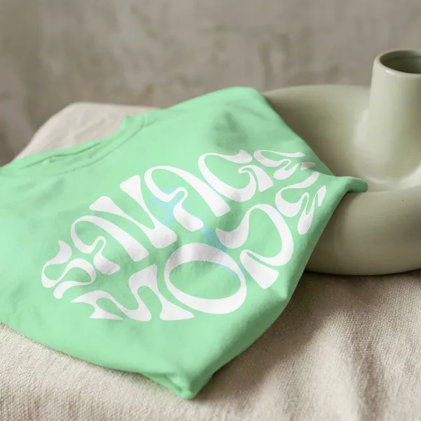 Sea_Green_Cotton_Regular_Fit_Round_Neck_T_Shirt_For_Unisex