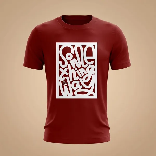 Maroon_Cotton_Regular_Fit_Round_Neck_T_Shirt_For_Unisex