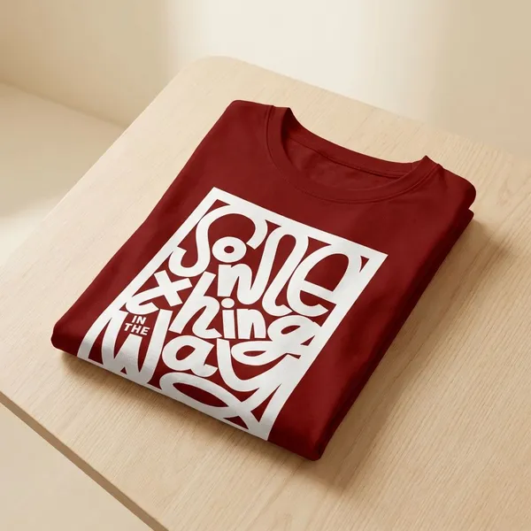 Maroon_Cotton_Regular_Fit_Round_Neck_T_Shirt_For_Unisex