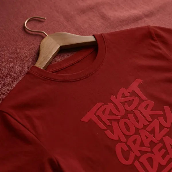 Maroon_Cotton_Regular_Fit_Round_Neck_T_Shirt_For_Unisex