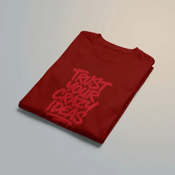 Maroon_Cotton_Regular_Fit_Round_Neck_T_Shirt_For_Unisex
