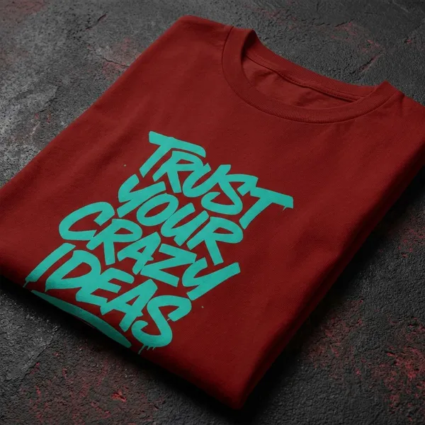 Maroon_Cotton_Regular_Fit_Round_Neck_T_Shirt_For_Unisex