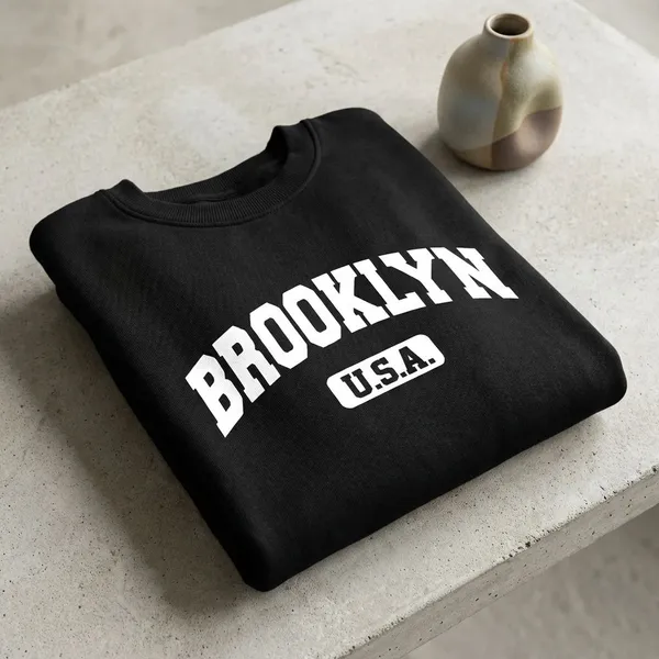 Black_Cotton_Round_Neck_Sweatshirt_For_Unisex