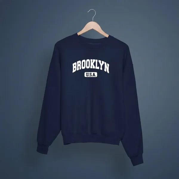 Blue_Cotton_Round_Neck_Sweatshirt_For_Unisex