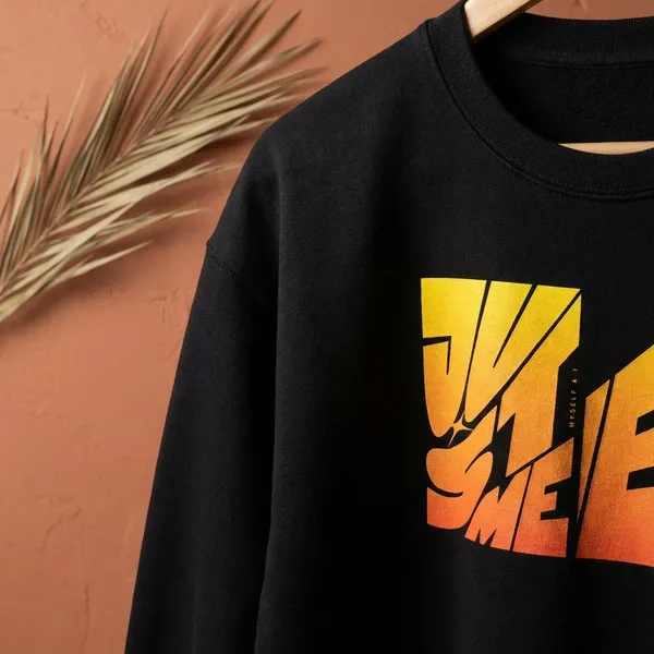 Black_Cotton_Round_Neck_Sweatshirt_For_Unisex