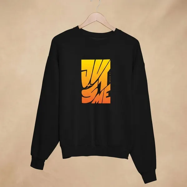 Black_Cotton_Round_Neck_Sweatshirt_For_Unisex