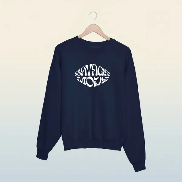 Blue_Cotton_Round_Neck_Sweatshirt_For_Unisex
