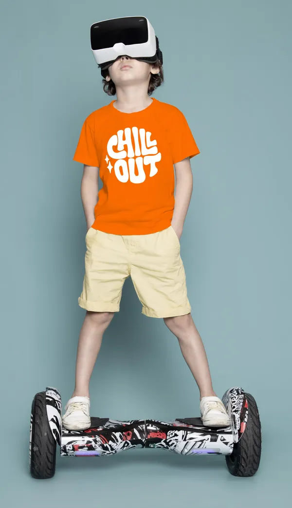 Red_Cotton_Round_Neck_T_Shirt_For_Kids_Boys_And_Girls