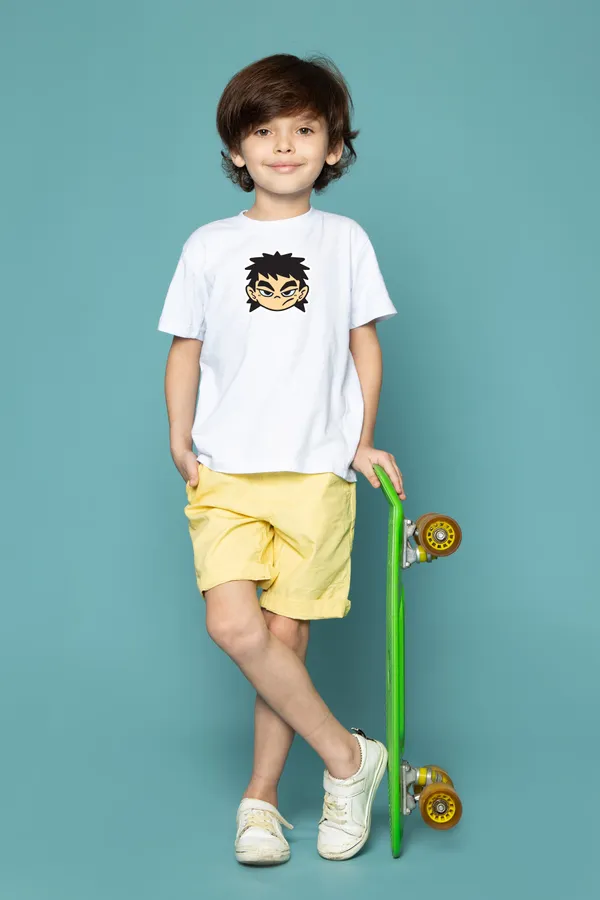 White_Cotton_Round_Neck_T_Shirt_For_Kids_Boys_And_Girls