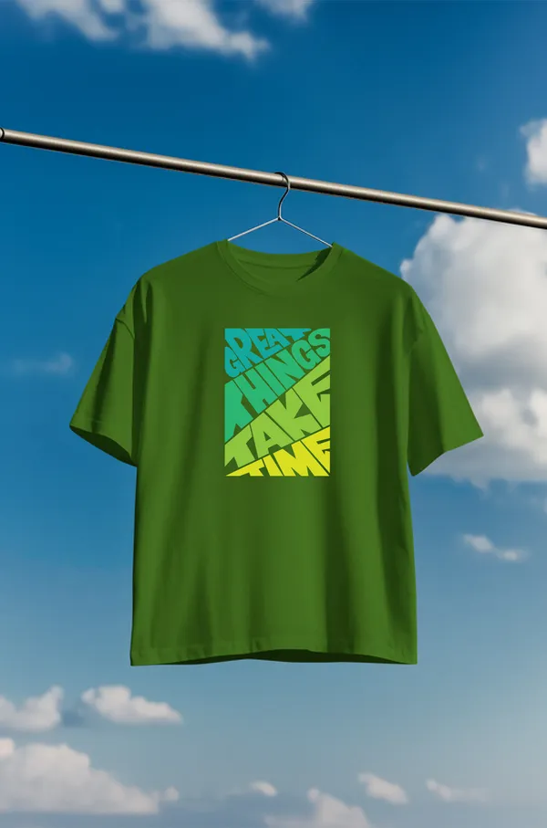 Green_Cotton_Round_Neck_Oversize_T_Shirt_For_Unisex