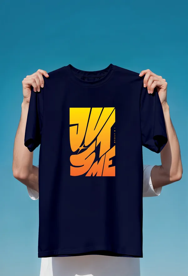 Navy_Blue_Cotton_Regular_Fit_Round_Neck_T_Shirt_For_Unisex