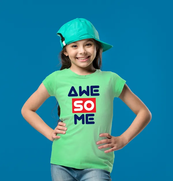 Sea_Green_Cotton_Round_Neck_T_Shirt_For_Kids_Boys_And_Girls