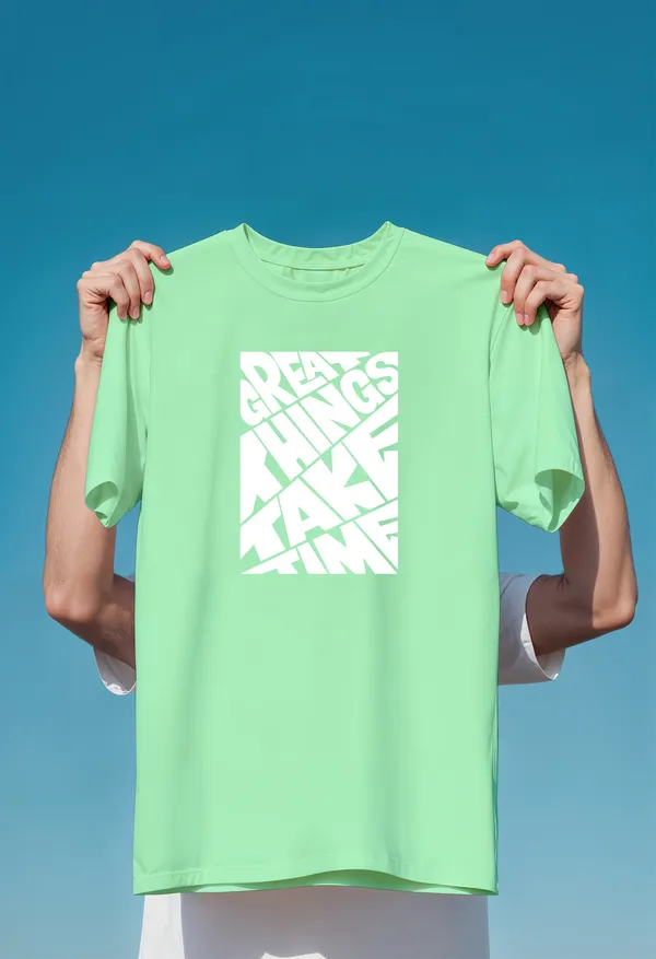 Sea_Green_Cotton_Regular_Fit_Round_Neck_T_Shirt_For_Unisex