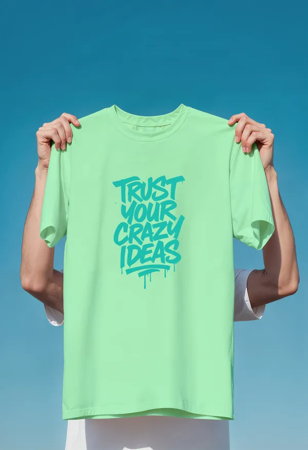 Green_Cotton_Regular_Fit_Round_Neck_T_Shirt_For_Unisex