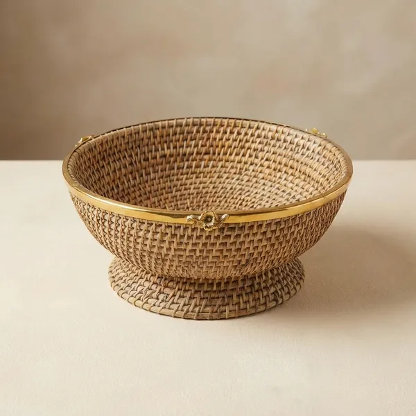 Brass_Rattan_Wine_Cooler_Bowl