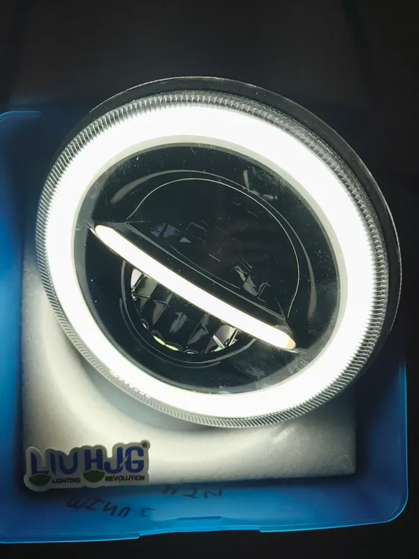 White_Liu_Hjg_Led_Head_Light_For_Bullet_Thar_Etc_7_Inch_Size_Pack_Of_1