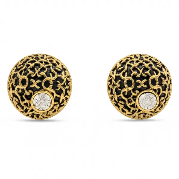 Black_&_Golden_Alloy_Trending_Earring_For_Women