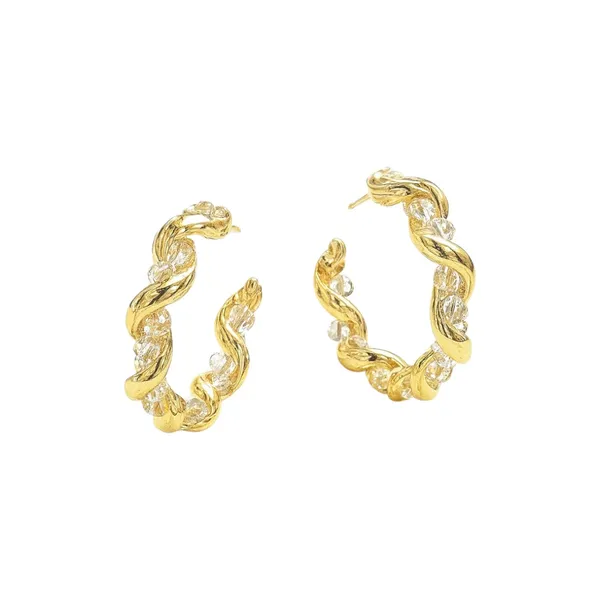 Golden_&_White_Alloy_Trending_Earring_For_Women