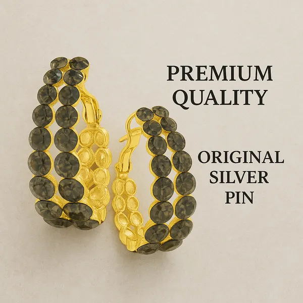 Black_&_Golden_Alloy_Trending_Earring_For_Women