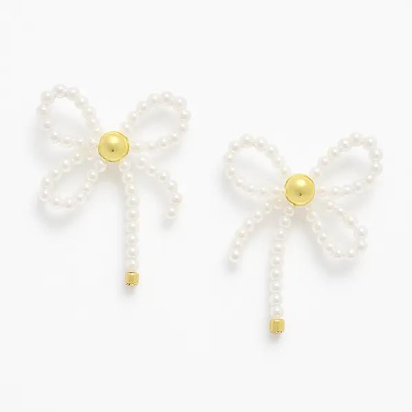 White_&_Golden_Alloy_Trending_Earring_For_Women