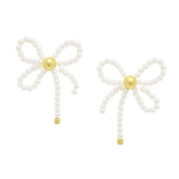 White_&_Golden_Alloy_Trending_Earring_For_Women