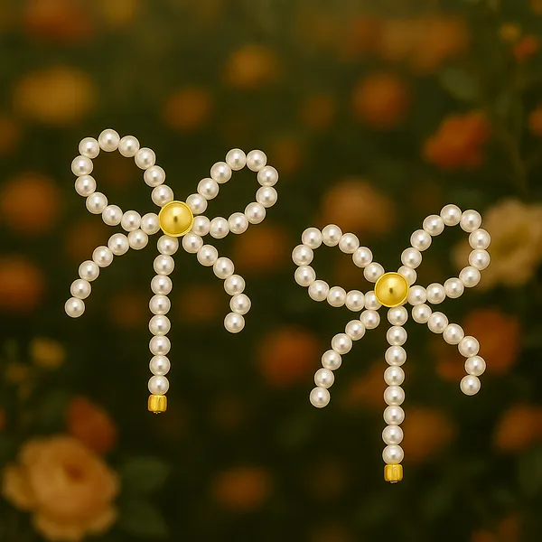 White_&_Golden_Alloy_Trending_Earring_For_Women