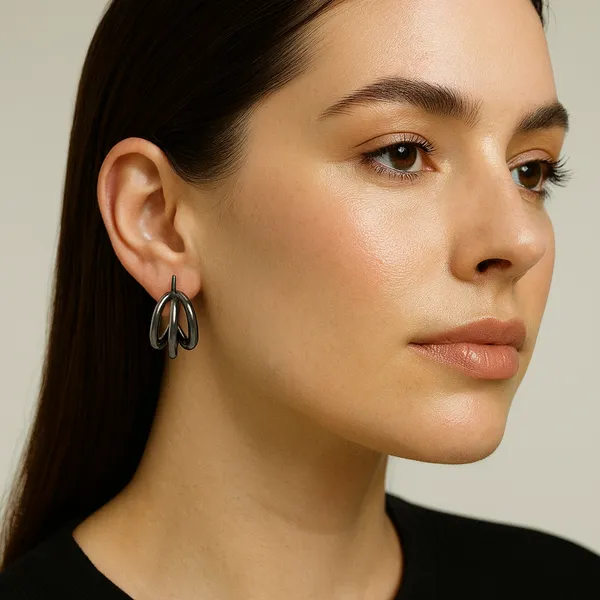 Jet_Black_Alloy_Trending_Earring_For_Women