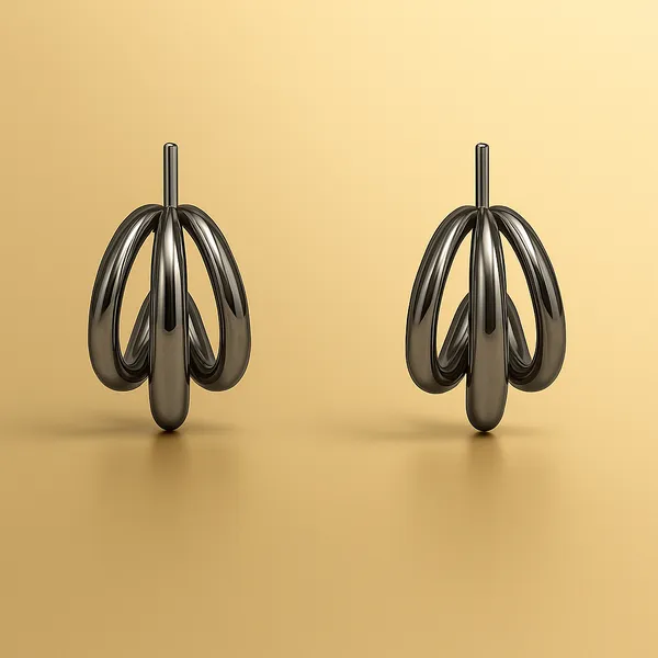 Jet_Black_Alloy_Trending_Earring_For_Women