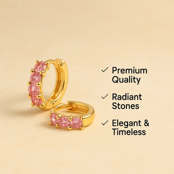 Golden_&_Pink_Alloy_Trending_Earring_For_Women