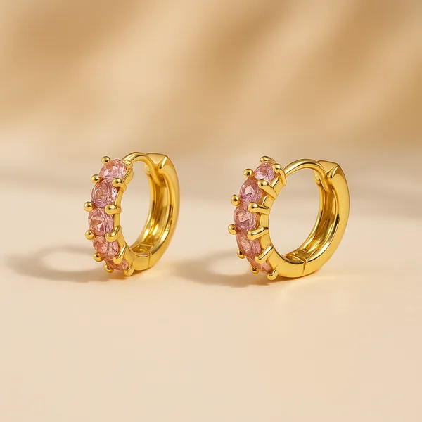 Golden_&_Pink_Alloy_Trending_Earring_For_Women