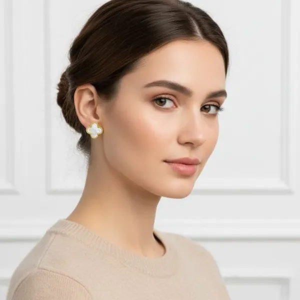 Golden_&_Off_White__Alloy_Trending_Earring_For_Women
