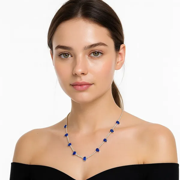 Golden_&_Blue_Alloy_Trending_Necklace_Set_For_Women