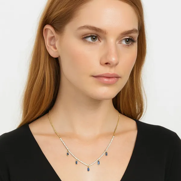 Golden_&__Blue_Alloy_Trending_Necklace_Set_For_Women