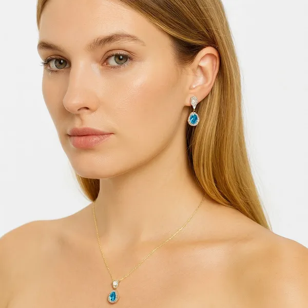 Blue_And_White_Alloy_Trending_Necklace_Set_For_Women