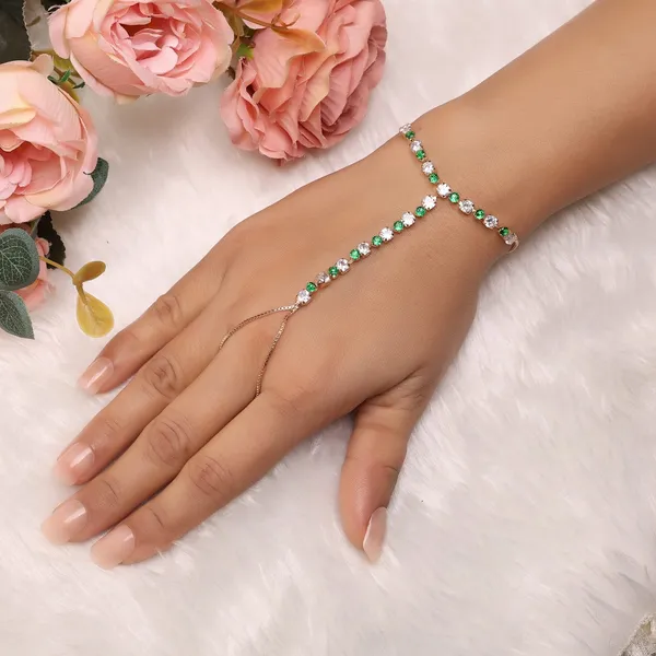 Green_&_White_Alloy_Trending_Bracelet_For_Women